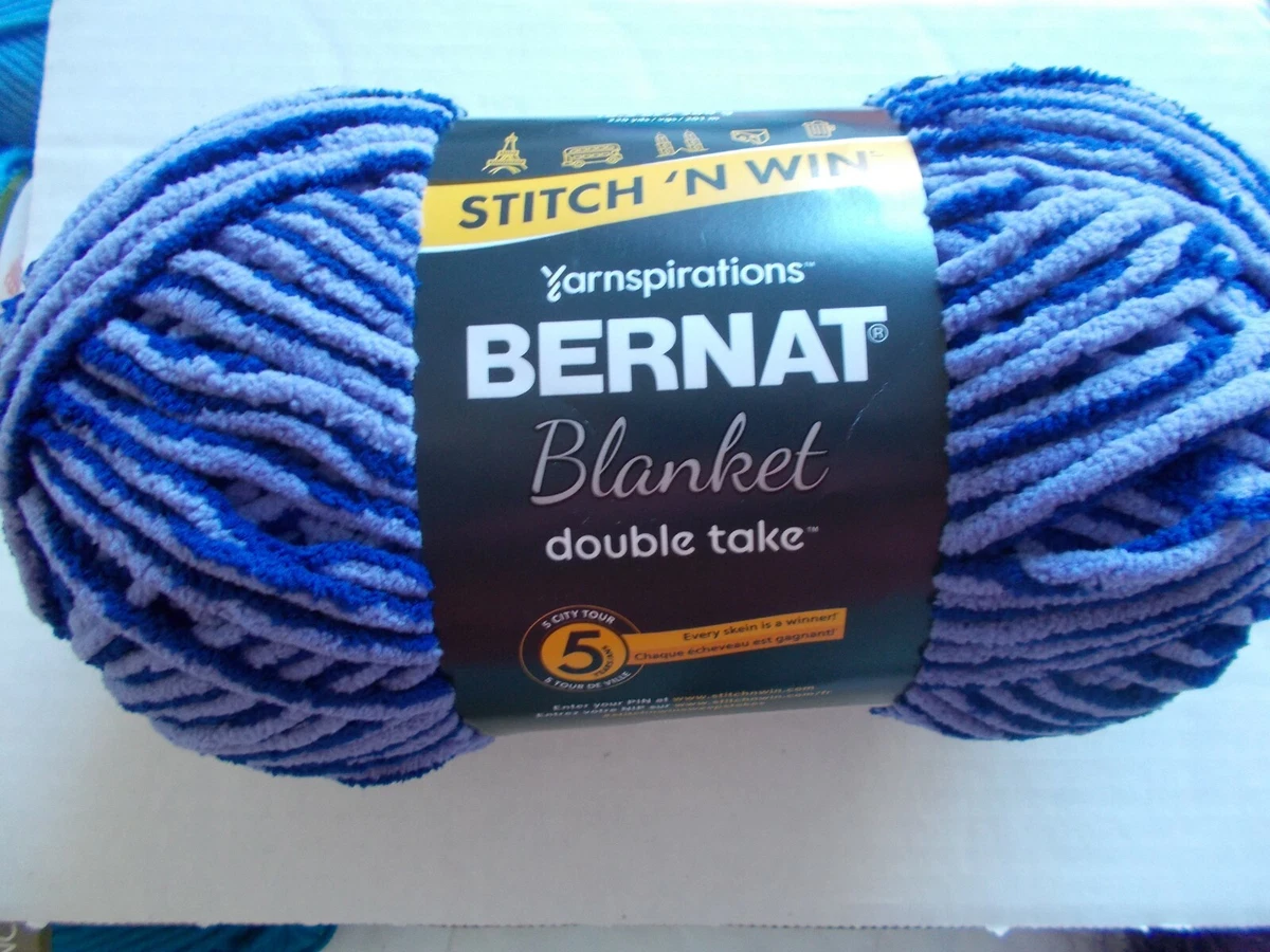Bernat Blanket Double Take yarn Acai Berry 1 large skein 220 yds