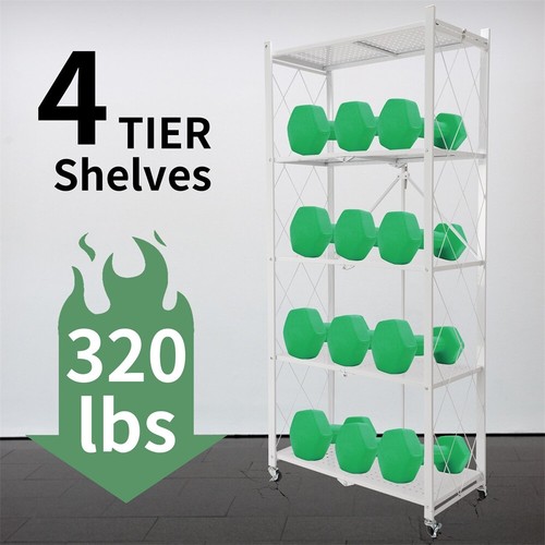 Heavy Duty 5 Tier Metal Storage Rack Shelf Garage Storage Organizer Furniture - Picture 8 of 21