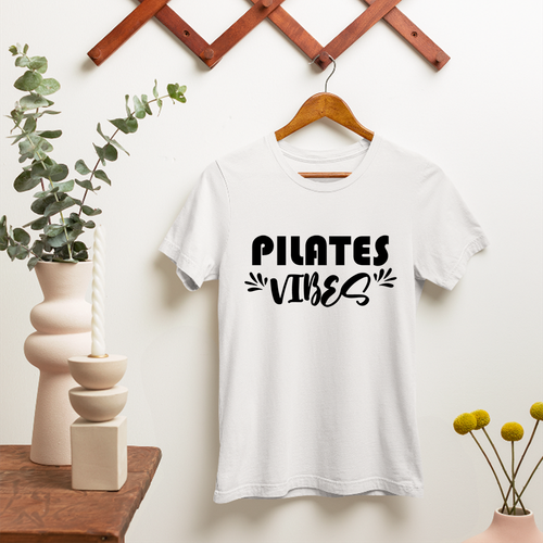 PILATES Vibes T-shirt Exercise Gym Fitness Workout Novelty Funny Gifts - Picture 11 of 22