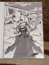 TMNT The Last Ronin #4 2021 Stan Yak B&W Incentive Variant