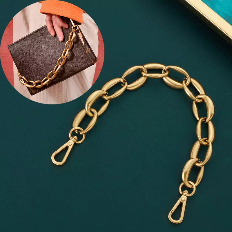 Chunky Oval Gold Chain Bag Strap - For Louis Vuitton, Chanel