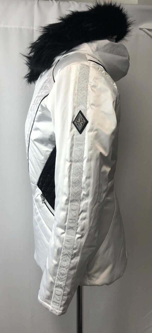 Dare 2B Julien Macdonald Women’s White Black Mastery Ski Jacket, UK 10