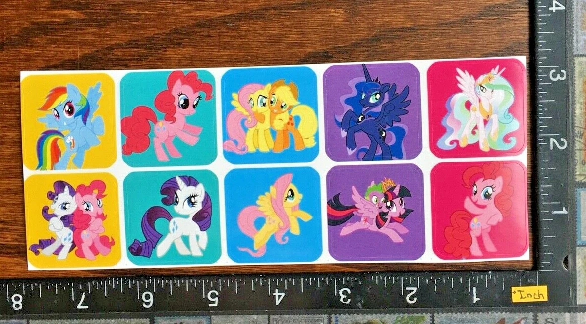 7 Hojas De Tatuajes Temporales De My Little Pony – Más De 150 Diseños De Unicornios, Fáciles De Aplicar Y Durar Hasta 7 Días