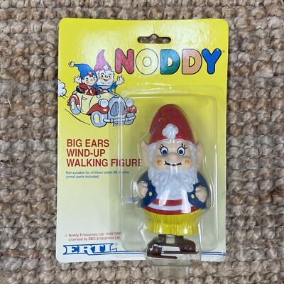 NODDY Vintage 1990 Big Ears Wind Up Walking Figur Neu Versiegelt 