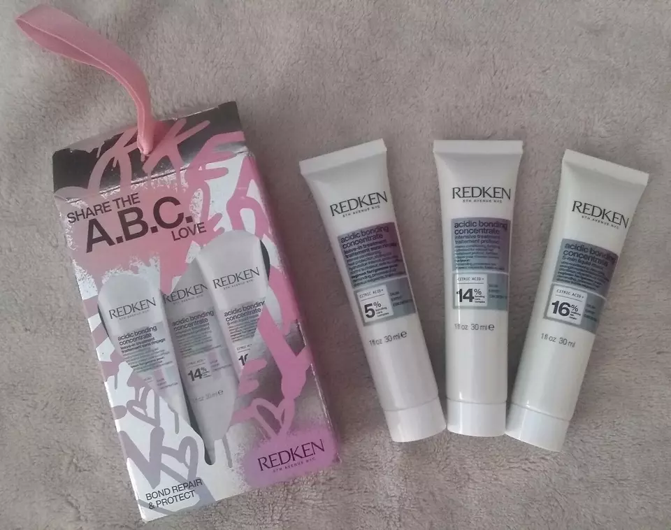 REDKEN 酸性粘合精华旅行套装面膜免洗强化护理  — 第 3/4 张图片