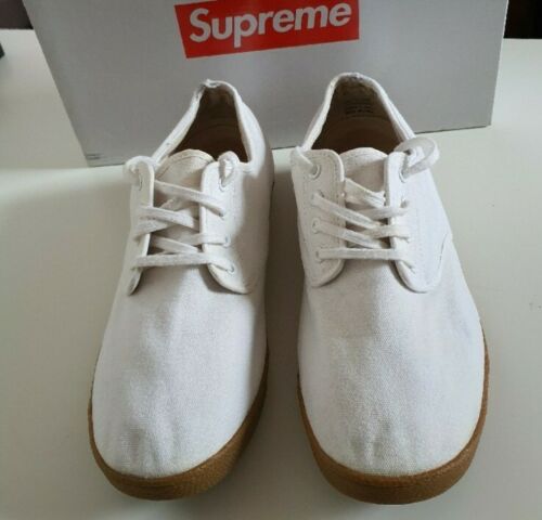 SS09 Supreme Canvas house shoes US 10 white Very Rare 2009 Vintage - Picture 3 of 8