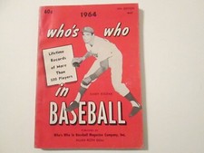 1964 Who's Who in Baseball Sandy Koufax on cover