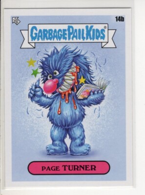 PAGE TURNER TOPPS GARBAGE PAIL KIDS CARD BOOKWORMS SERIES #14B EX