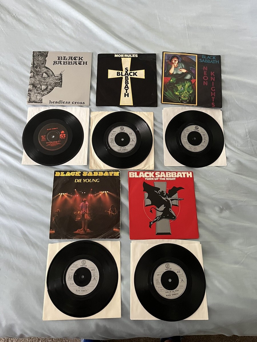 Black Sabbath Die Young 7” Mob Rules 45 Turn Up The Night