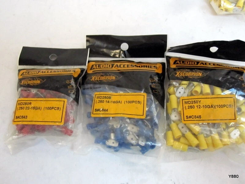 XScorpion MD250RYB .250 14-16, 22-18, 12-10 GA 100pcs  5 LOT - Image 3 of 4