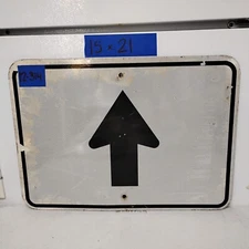 Authentic Road Traffic Street Sign Forward Arrow 15"x21" 12-314