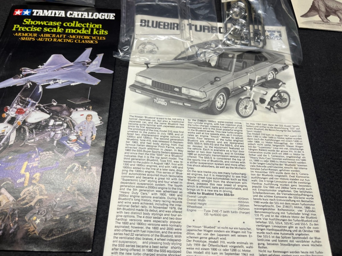 自動車 TAMIYA DATSUN BLUEBIRD TURBOSS-S 1/24 Tamiya Datsun Bluebird Turbo SSS-S Model 1/24 Kit 100