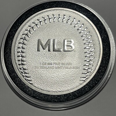 Major League Baseball MLB Collector Coin 1 Troy Oz .999 Fine