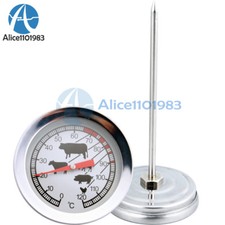 Stainless Steel Instant Read Probe Thermometer BBQ Food Cooking Meat Gauge