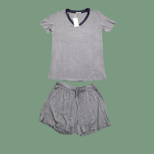 V-Neck Sleepwear Short Sleeves Pajama Set Top with Shorts size Small