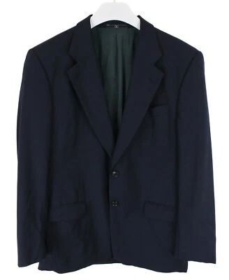 VALENTINO Uomo Blazer Herren (EU) 50 Einreihig Woll Notch Revers Gefüttert Navy - Bild 1 von 4