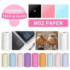 3-Rolls Phomemo White Self-Adhesive Thermal Paper Phomemo M02/M02 Pro/M02S/M03