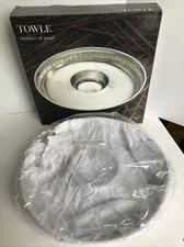 NOS- TOWLE SILVERSMITHS MOTHER OF PEARL CHIP AND DIP BOWL DILLARDS