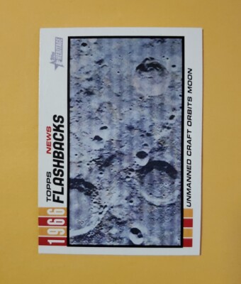 2015 Topps Heritage 1966 News Flashbacks Unmanned Craft Orbits Moon #NF-2