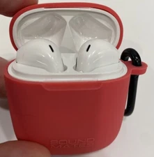 TZUMI Soundmates Wireless Stereo Earbuds Pink Bluetooth 5.0 With Charging Case