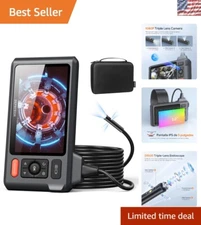 Professional 5" Borescope Inspection Tool with USB-C Connectivity & Accessories