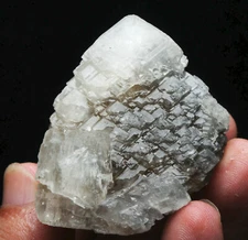 New find Rare Beauty White ladder-like Calcite Crystal Mineral Specimen