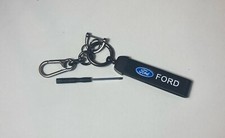 Ford Keychain Strap With Key Fob Ring Black Key Chain New Ford Keychain Strap With Key Fob Ring Black Key Chain New