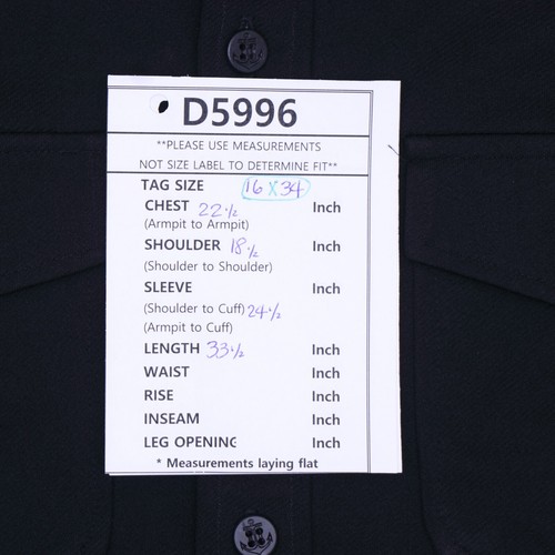 Camisa de manga larga de lana con botones D5996 de colección Davis para hombre talla 16/34 - Imagen 2 de 5
