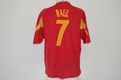 Maillot Espagne Signé Par Raul - Avec Certificat D'authenticité (COA)