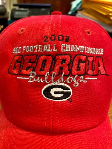 Georgia Bulldogs 2002 SEC Juego de Campeonato NCAA Fútbol Gorra Sombrero - Imagen 2 de 10