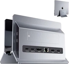 Vertical MacBook Docking Station, Docking Station for Mac Mini with M.2 NVMe