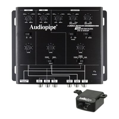 Audiopipe 3-Way Active Crossover - 15 Volt Line Driver Xv-3-V15Xp