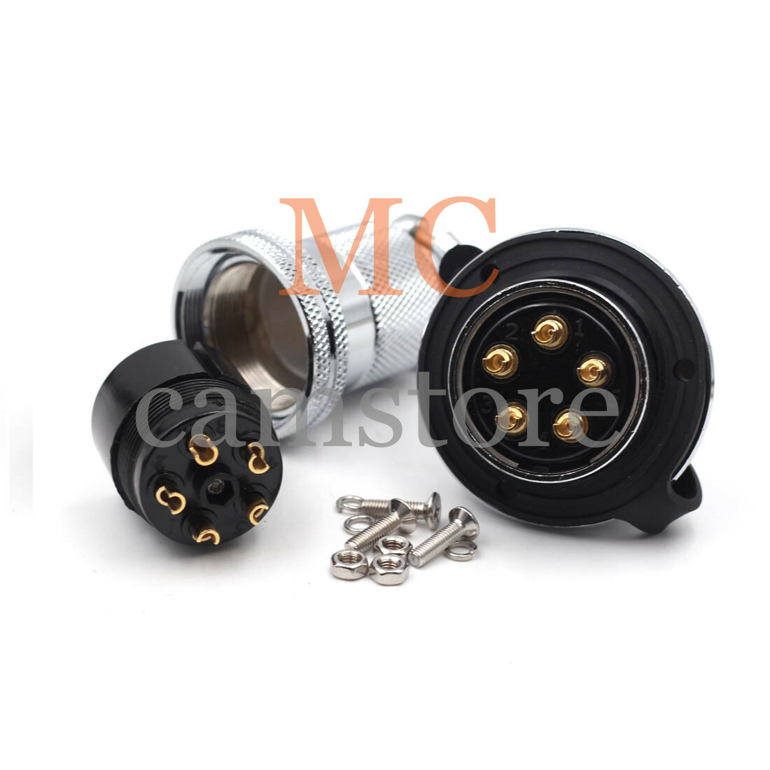 xenosurfboard 5プラグ GX30-5 5 Pin Screw Type Electrical Socket Connector Aviation