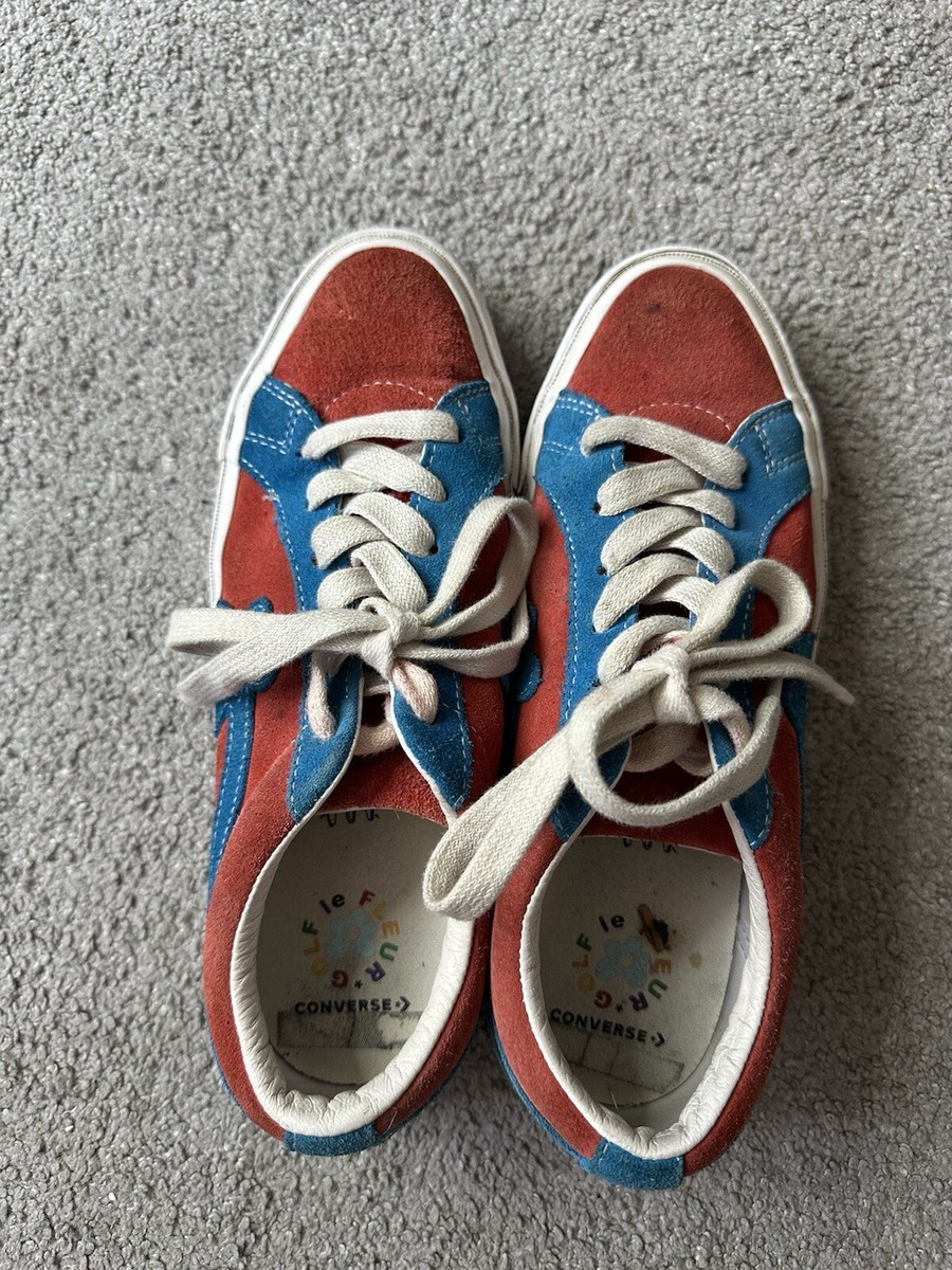 Unisex Converse All Star Red Blue Suede Shoes Size 9.5/11.5 Style 162126C Converse Golf Le Fleur x One Star Ox  main image 2