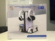Vertical Stand Cooling Fan Station for PlayStation 5