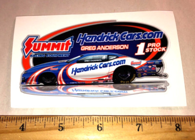 Greg Anderson HENDRICK CARS Summit Pro Stock NHRA Racing Die Cut ...