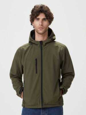 Freizeit Softshelljacke mit Kapuze - High Comfort Workwear Sportwear