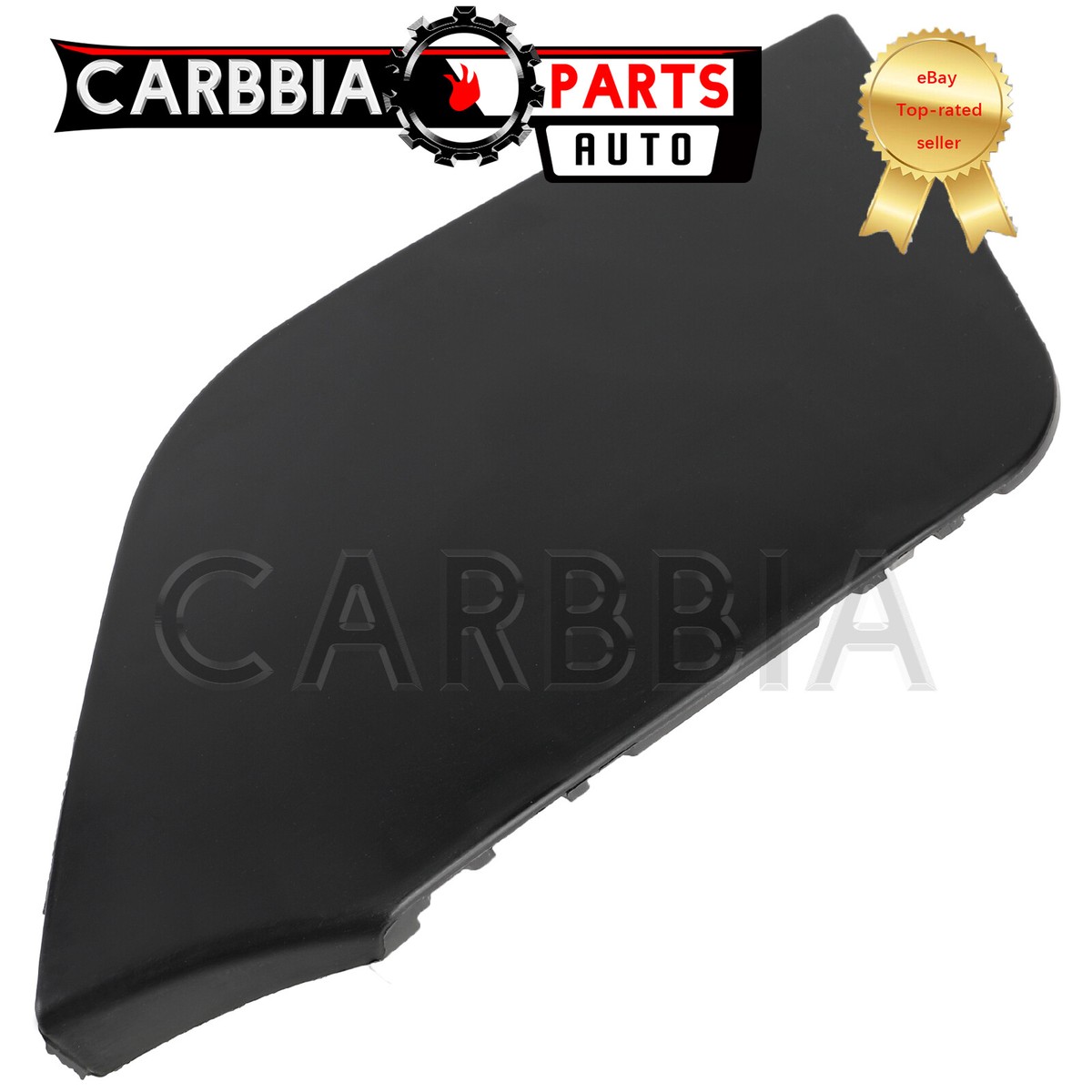 Front Bumper Tow Hook Cover For 2017-2020 Nissan Rogue - OEM Style Replacement Part #622A0-6FL0H, Black Primed 11 thumbnail image