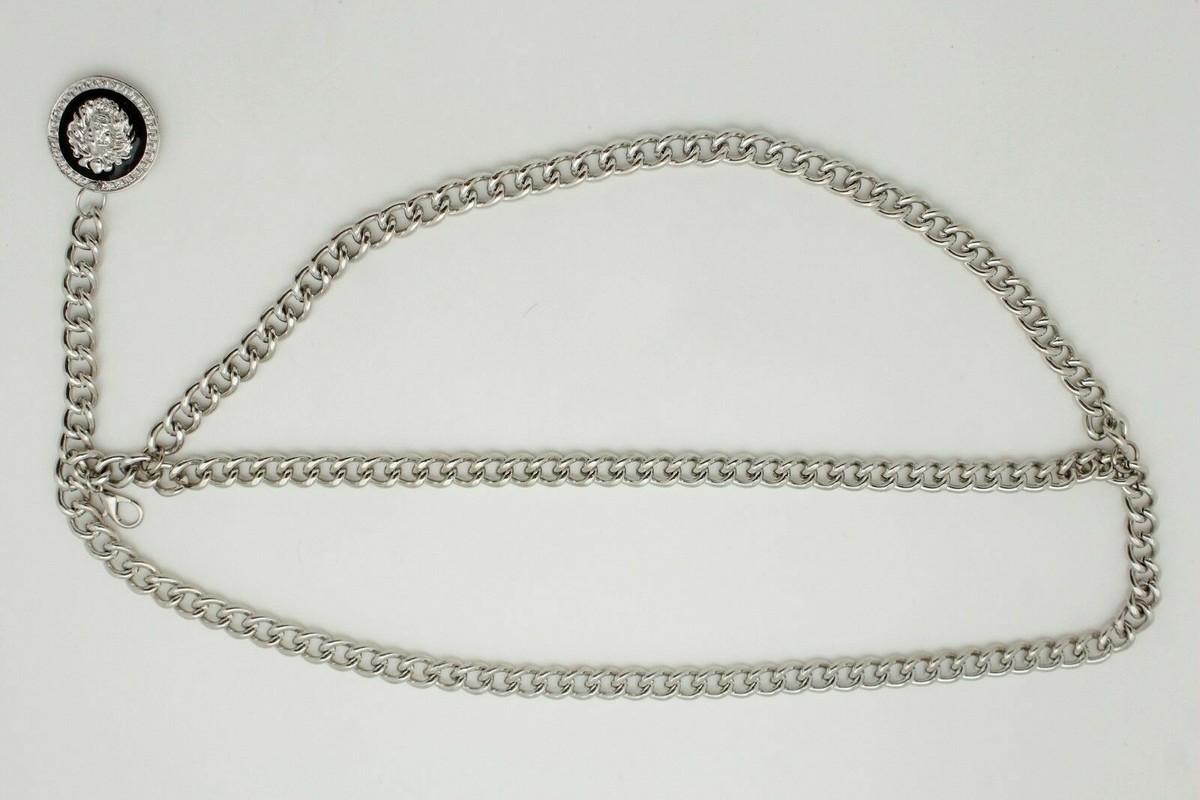 Women Silver Elegant Belt Metal Chain Links Lion Buckle  display picture 2