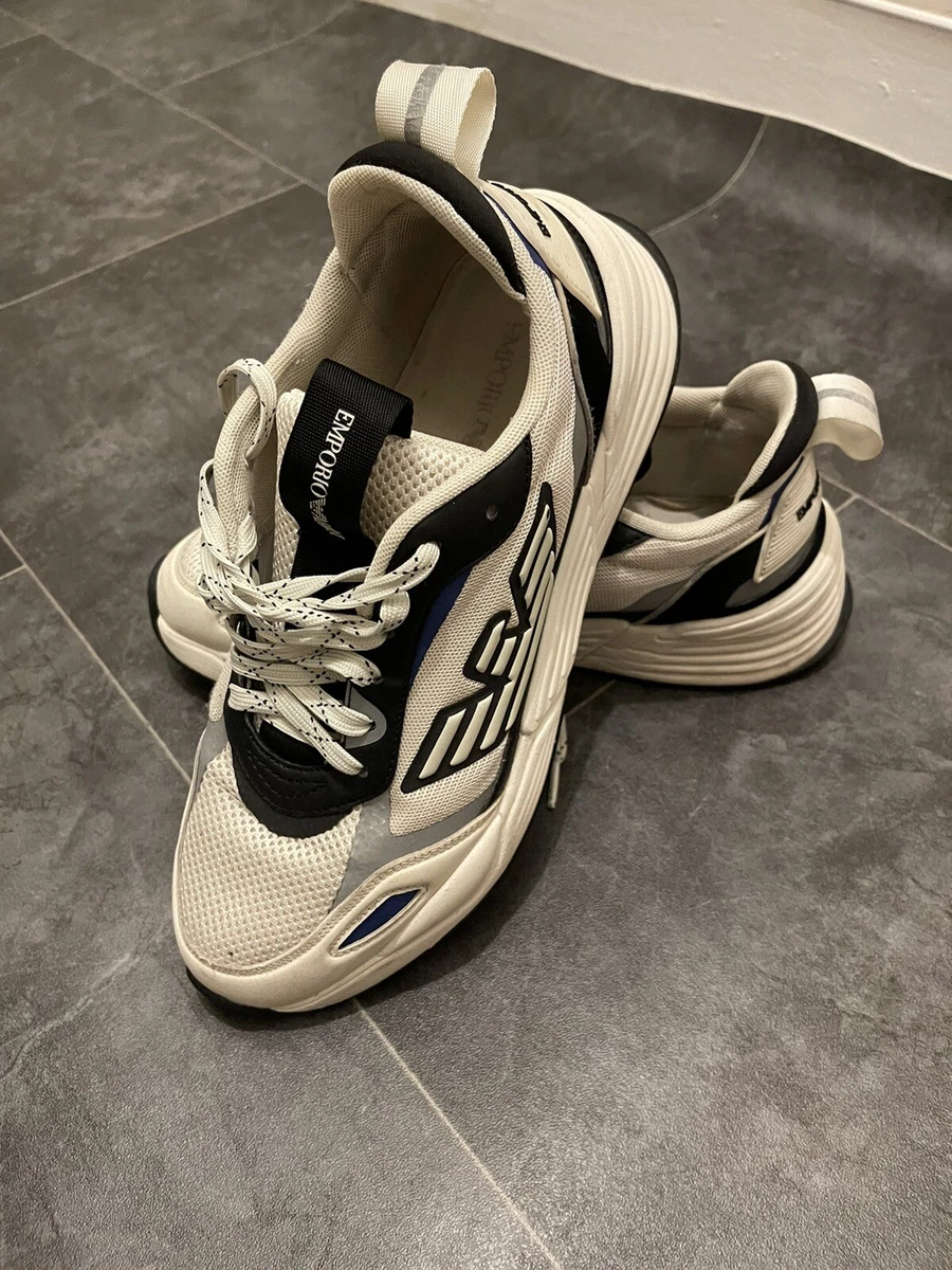 armani shoes men size 8 Color Black 100 And White 100