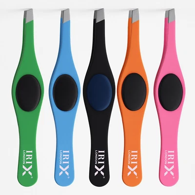 IRIX London Slant Tip Tweezers – Precision Grip for Eyebrows & Facial Hair