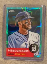 2022 Topps Chrome Platinum #384 Robbie Grossman Aqua Lava /299