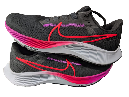 Nike Air Zoom Pegasus 38 Black Flash Crimson Sneakers CW7356-011 Mens Size 7 US - Picture 7 of 7