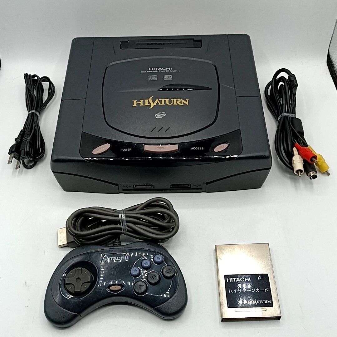 Sega Saturn Hitachi Hi-Saturn MMP-1 Console & Pad & Card Sega Saturn Hitachi Hi-Saturn MMP-1 Console & Pad & Card