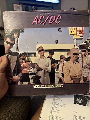 AC/DC Dirty Deeds Done Dirt Cheap 1976 Atlantic Records SD 16033