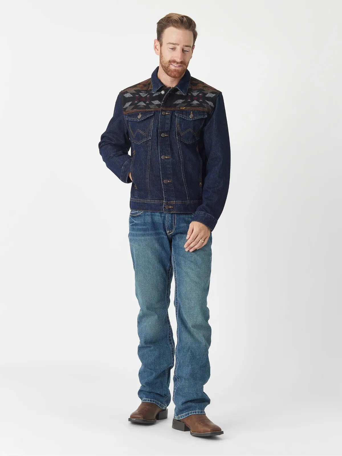 Mens Wrangler Denim Jacket W Yoke 112318260