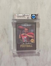 Joe Montana Football Sega Genesis 9.0 B+ WATA CGC Only 6 known new sealed copies