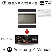 Display Digitaluhr f&uuml;r MERCEDES W124 W126 R107 Reiserechner Anzeige Reparatur