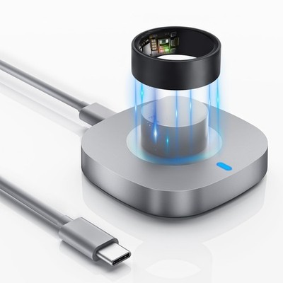Ladegerät kompatibel mit Ultrahuman Ring AIR, tragbare Schnellladestation Größe 10