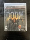 DOOM 3: BFG Edition (Sony PlayStation 3, Tested & Working, Missing Poster)